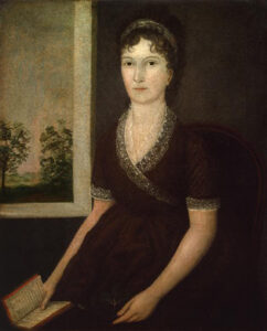 Sarah Ogden Gustin by Joshua Johnson, hand-painted oil painting reproduction