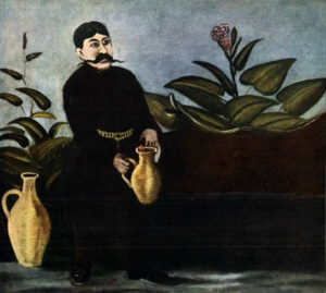 Sarkis Pouring Wine by Niko Pirosmani, hand-painted oil painting reproduction