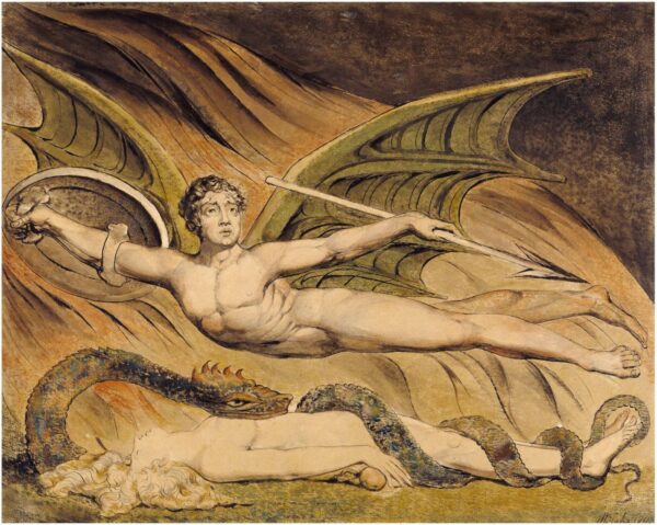 Satan Exulting over Eve by William Blake, hand-painted oil painting reproduction