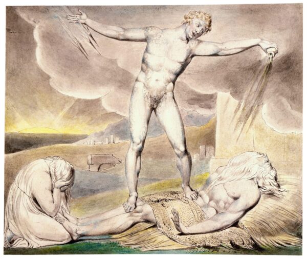 Satan Smiting Job with Boils by William Blake, hand-painted oil painting reproduction