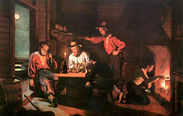 Saturday Night in the Mines by Charles Christian Nahl, hand-painted oil painting reproduction
