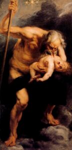 Saturn devouring to its children by Peter Paul Rubens, hand-painted oil painting reproduction