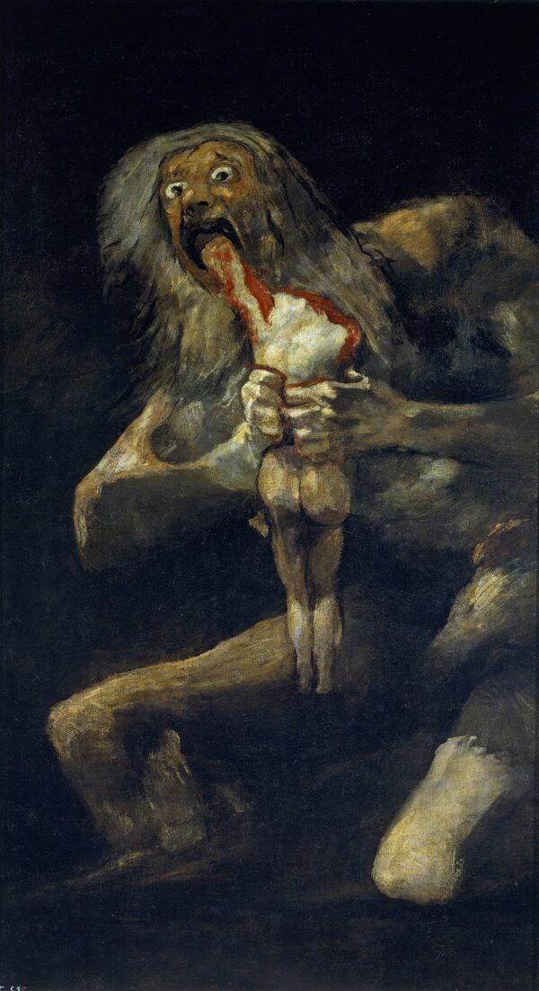 Saturn Devouring His Son by Francisco de Goya, hand-painted oil painting reproduction