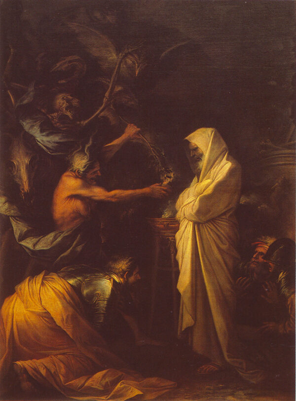Apparition of the Spirit of Samuel to Saul by Salvator Rosa, hand-painted oil painting reproduction