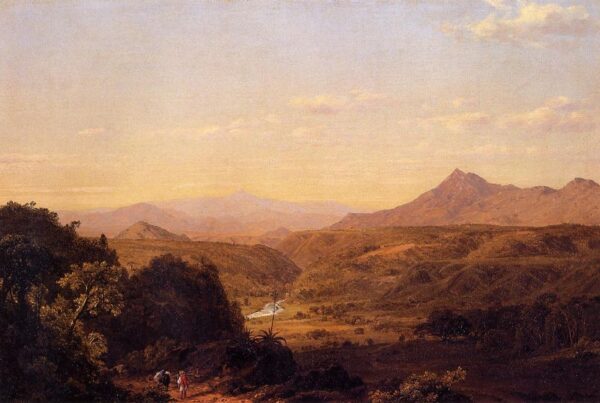 Scene among the Andes by Frederic Edwin Church, hand-painted oil painting reproduction