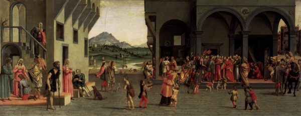 Scenes from the Story of Tobias by Guiliano Bugiardini, hand-painted oil painting reproduction