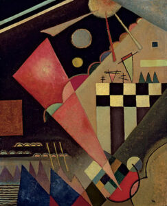 Scharfruhiges Rosa by Wassily Kandinsky, hand-painted oil painting reproduction