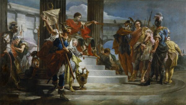 Scipio Africanus Freeing Massiva by Giovanni Battista Tiepolo, hand-painted oil painting reproduction