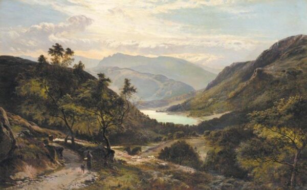 Scottish Highlands by Sidney Richard Percy, hand-painted oil reproduction