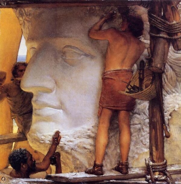 Sculptors in Ancient Rome by Lawrence Alma-Tadema, hand-painted oil painting reproduction
