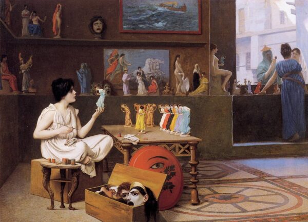 Painting Breathes Life into Sculpture by Jean-Léon Gérôme, hand-painted oil painting reproduction