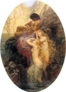 Sea Melodies by Herbert Draper, hand-painted oil painting reproduction