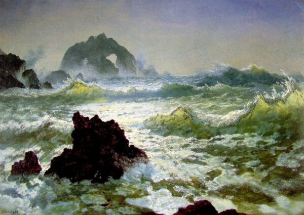 Seal Rock, California by Albert Bierstadt, hand-painted oil painting reproduction