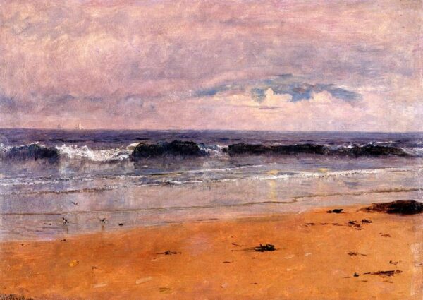 Seascape by Thomas Worthington Whittredge, hand-painted oil painting reproduction