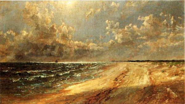 Seascape by Jasper Francis Cropsey, hand-painted oil painting reproduction
