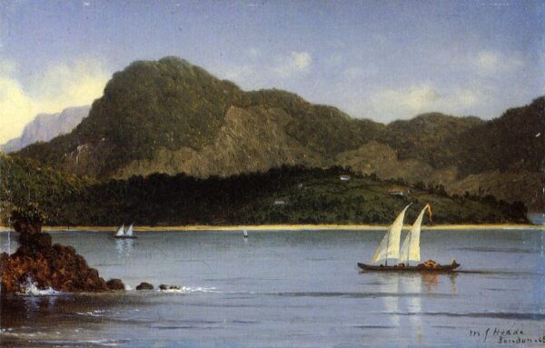 Seascape by Martin Johnson Heade, hand-painted oil painting reproduction