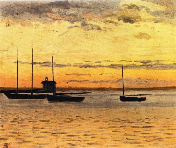 Seascape at Sunset II by Francis Silva, hand-painted oil painting reproduction