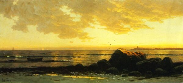 Seascape b by Alfred Thompson Bricher, hand-painted oil painting reproduction