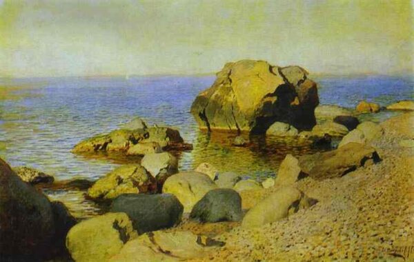 Seashore by Isaac Levitan, hand-painted oil painting reproduction