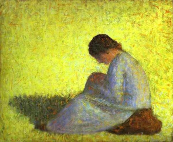 Seated Woman by Georges Pierre Seurat, hand-painted oil painting reproduction