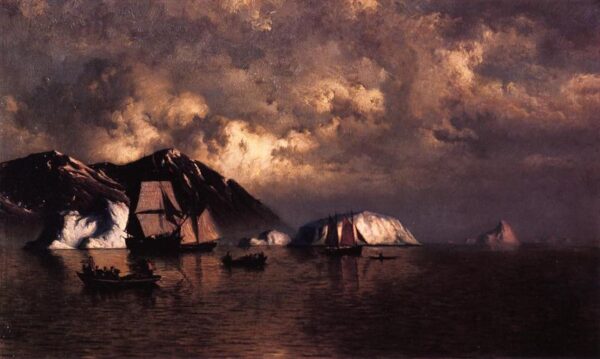 Seiners off the Coast of Labrador by William Bradford, hand-painted oil painting reproduction