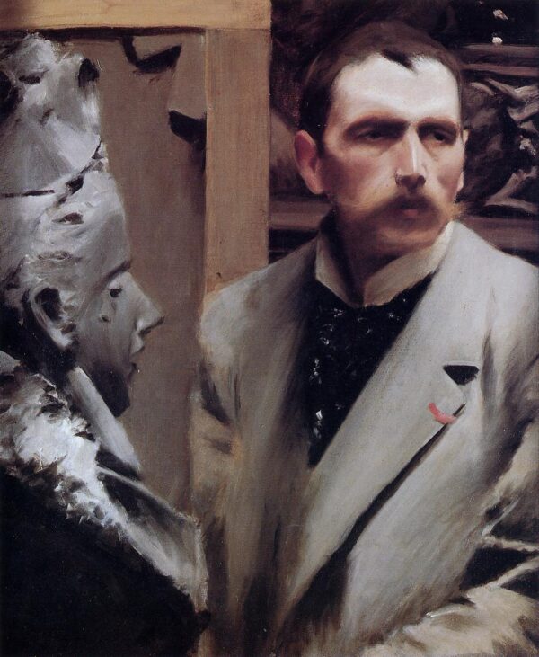 Self-Portrait by Anders Zorn, hand-painted oil painting reproduction