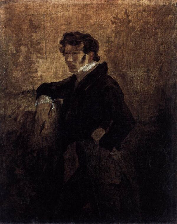 Self-Portrait by Karl Blechen, hand-painted oil painting reproduction
