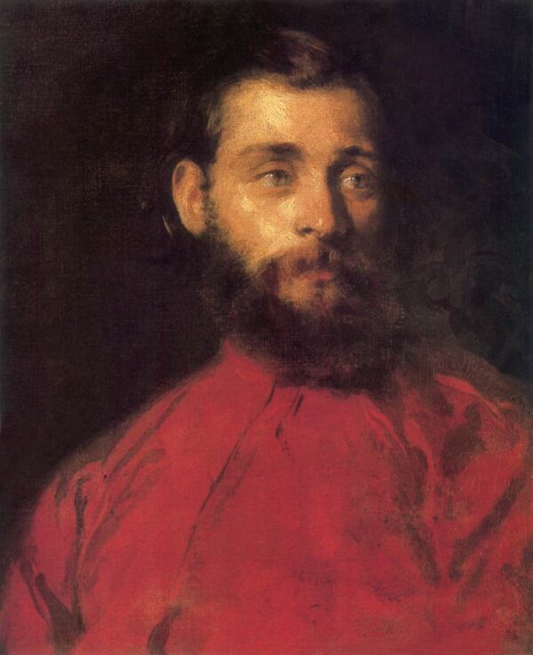 Self-Portrait by Károly Brocky, hand-painted oil painting reproduction