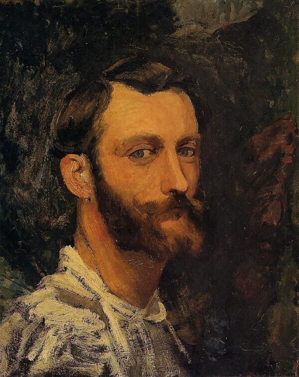 Self-Portrait by Jean Frédéric Bazille, hand-painted oil painting reproduction