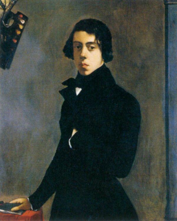 Self Portrait by Théodore Chassériau, hand-painted oil painting reproduction