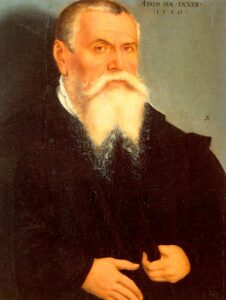 Self-Portrait by Lucas Cranach the Elder, hand-painted oil painting reproduction