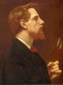 Self-Portrait by Thomas Cooper Gotch, hand-painted oil painting reproduction