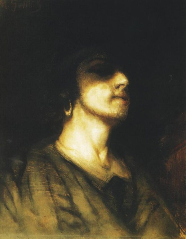 Self-Portrait by Maurycy Gottlieb, hand-painted oil painting reproduction