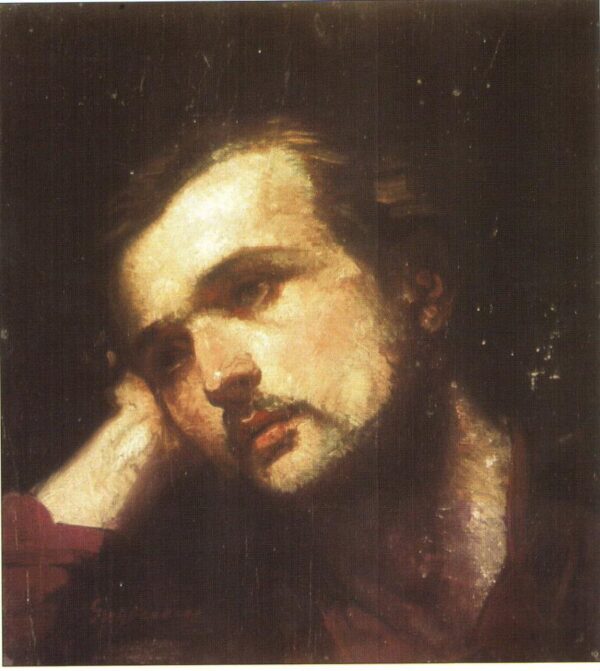 Self-Portrait by Theodor Aman, hand-painted oil painting reproduction