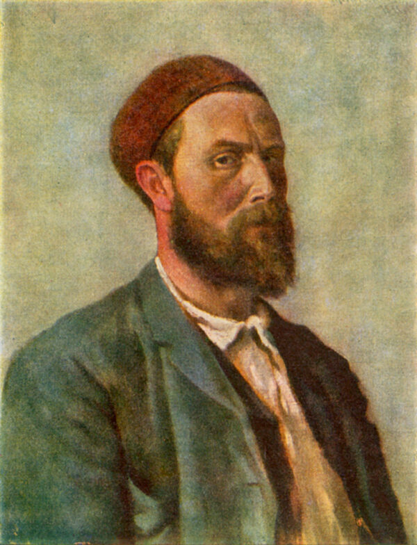 Self-Portrait by Theodor Kittelsen, hand-painted oil painting reproduction