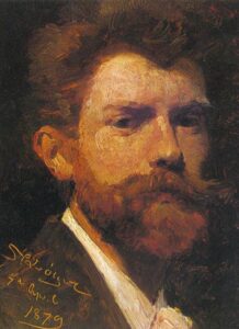 Self-Portrait by Peder Severin Krøyer, hand-painted oil painting reproduction