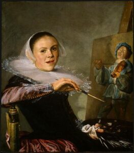 Self-Portrait by Judith Leyster, hand-painted oil painting reproduction