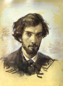 Self-Portrait by Isaac Levitan, hand-painted oil painting reproduction
