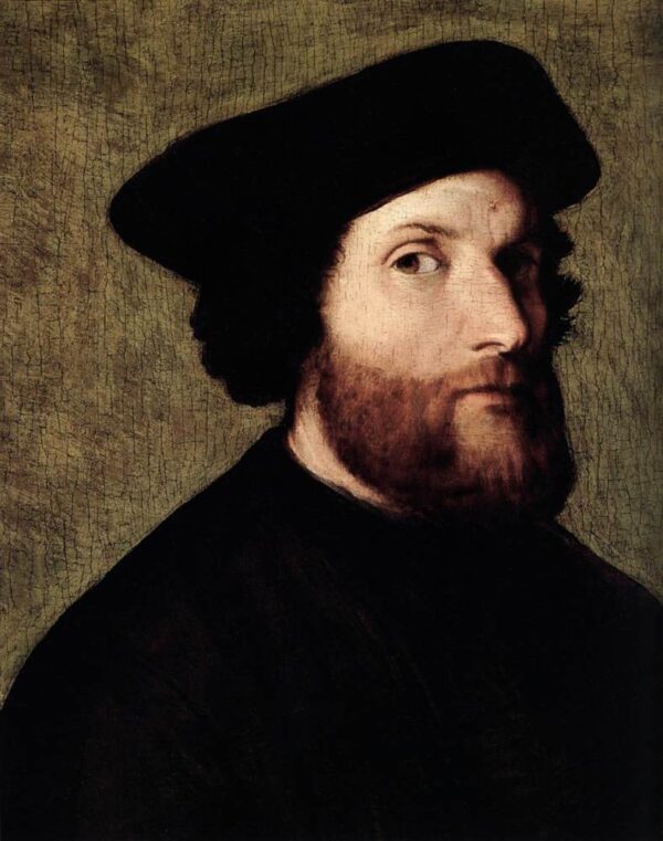 Self-Portrait by Lorenzo Lotto, hand-painted oil painting reproduction