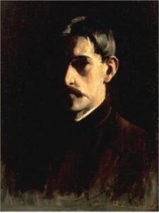 Self-Portrait by Willard Metcalf, hand-painted oil painting reproduction