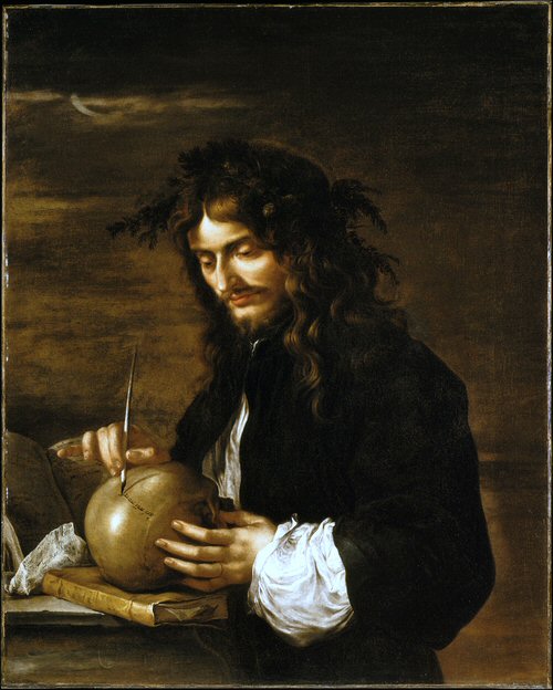 Self-Portrait by Salvator Rosa, hand-painted oil reproduction