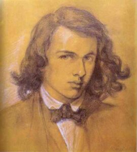 Self-Portrait by Dante Gabriel Rossetti, hand-painted oil painting reproduction