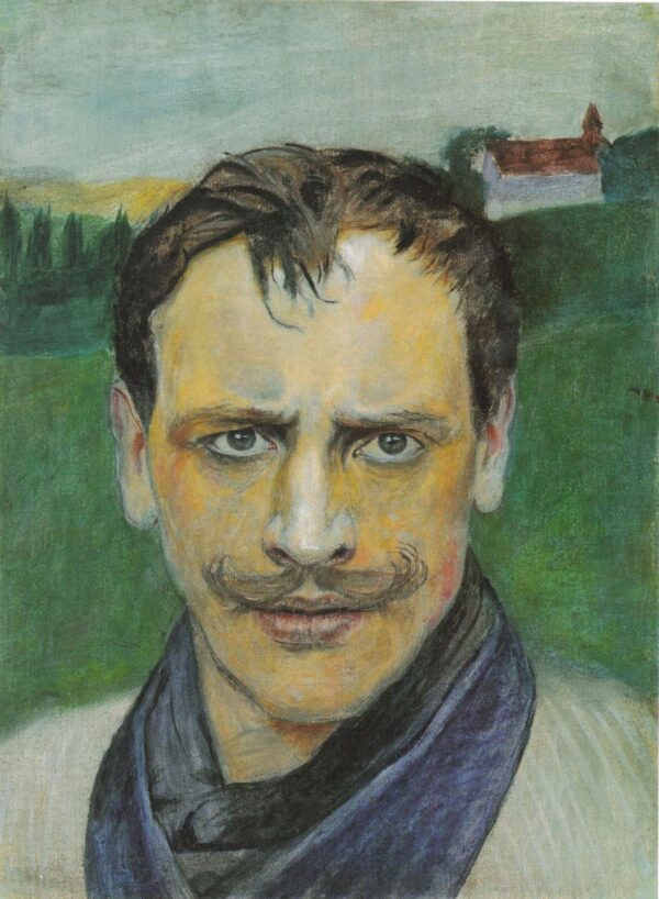 Self-Portrait by Harald Sohlberg, hand-painted oil painting reproduction