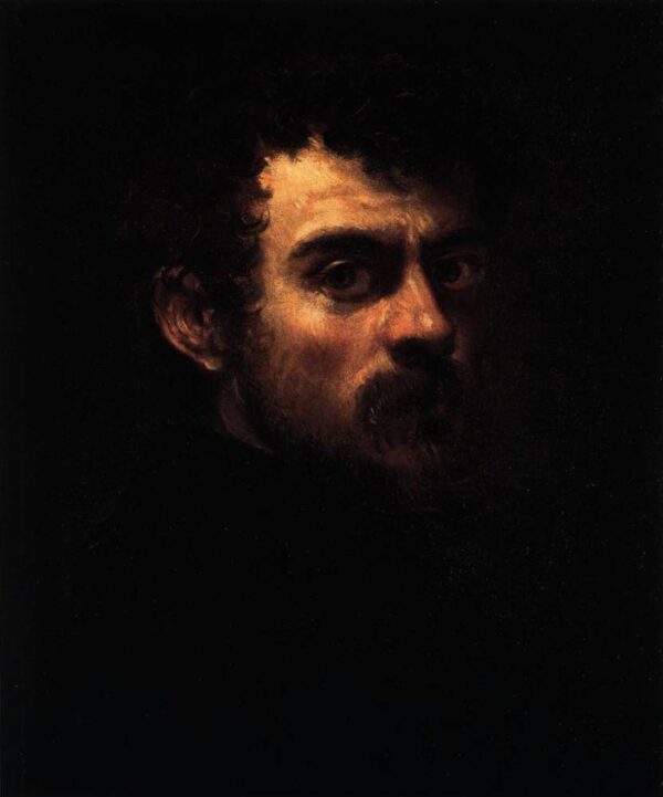 Self-Portrait by Tintoretto, hand-painted oil painting reproduction