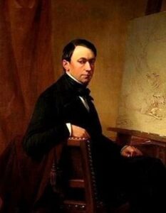 Self-Portrait by Eugène Verboeckhoven, hand-painted oil painting reproduction