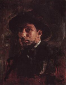 Self-Portrait II by Valentin Alexandrovich Serov, hand-painted oil painting reproduction