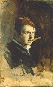 Self-Portrait II by Anders Zorn, hand-painted oil painting reproduction