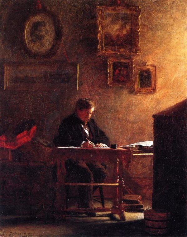 Self-Portrait II by Eastman Johnson, hand-painted oil painting reproduction