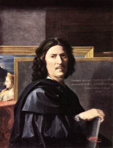 Self-Portrait II by Nicolas Poussin, hand-painted oil painting reproduction
