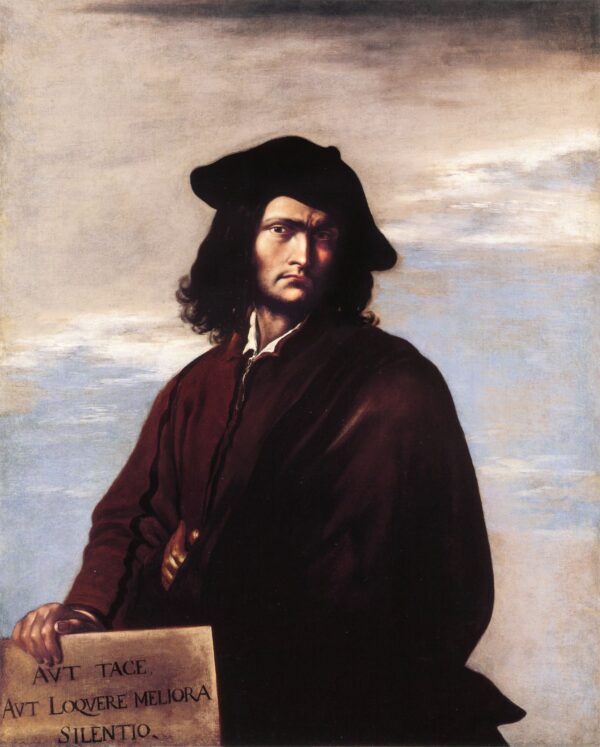 Self-Portrait IV by Salvator Rosa, hand-painted oil painting reproduction